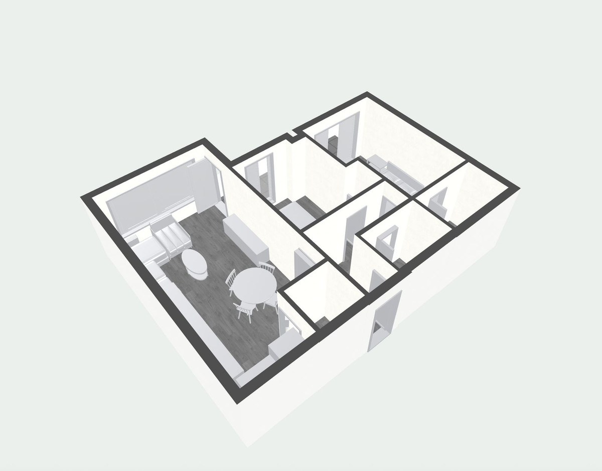 Tussenverdieping Appartement in Perchel Norte-65