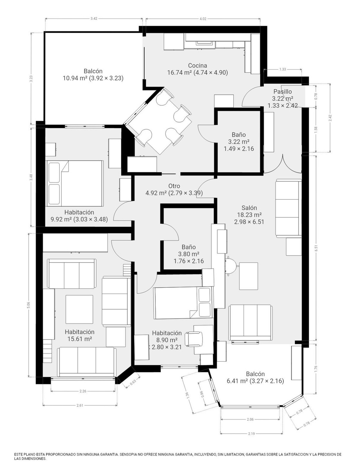 Tussenverdieping Appartement in Perchel Sur-57