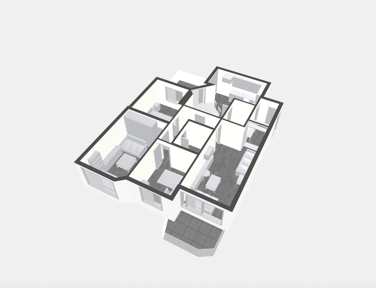 Tussenverdieping Appartement in Perchel Sur-58