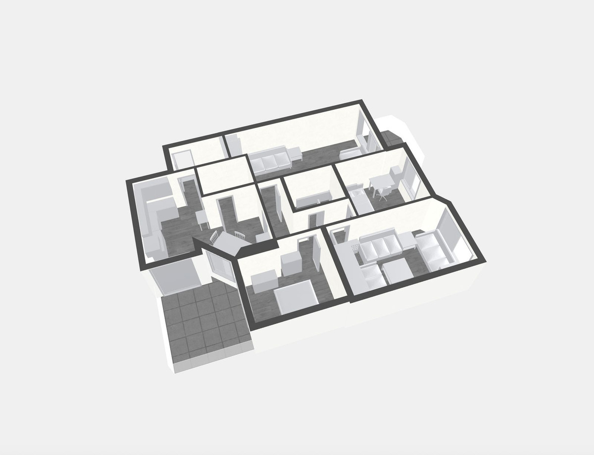 Tussenverdieping Appartement in Perchel Sur-62