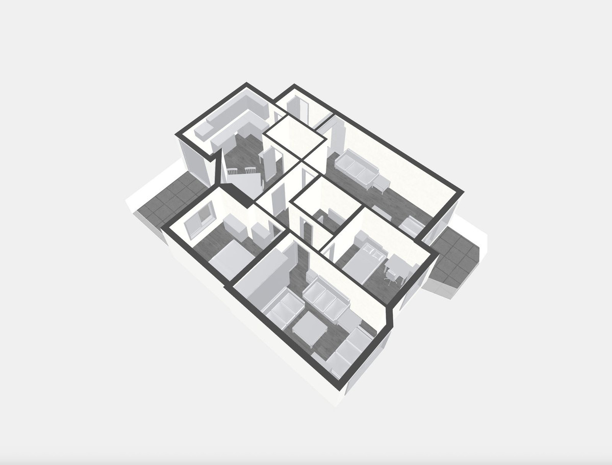 Tussenverdieping Appartement in Perchel Sur-63