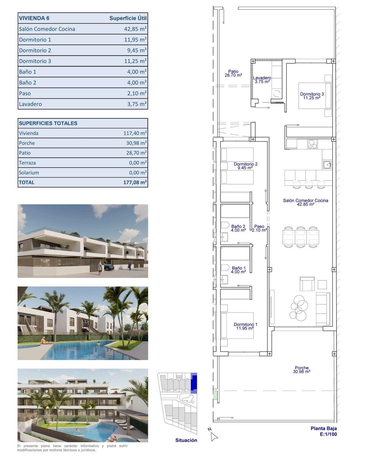 Appartement te koop in Pilar de La Horadada | 3 slaapkamers H9605