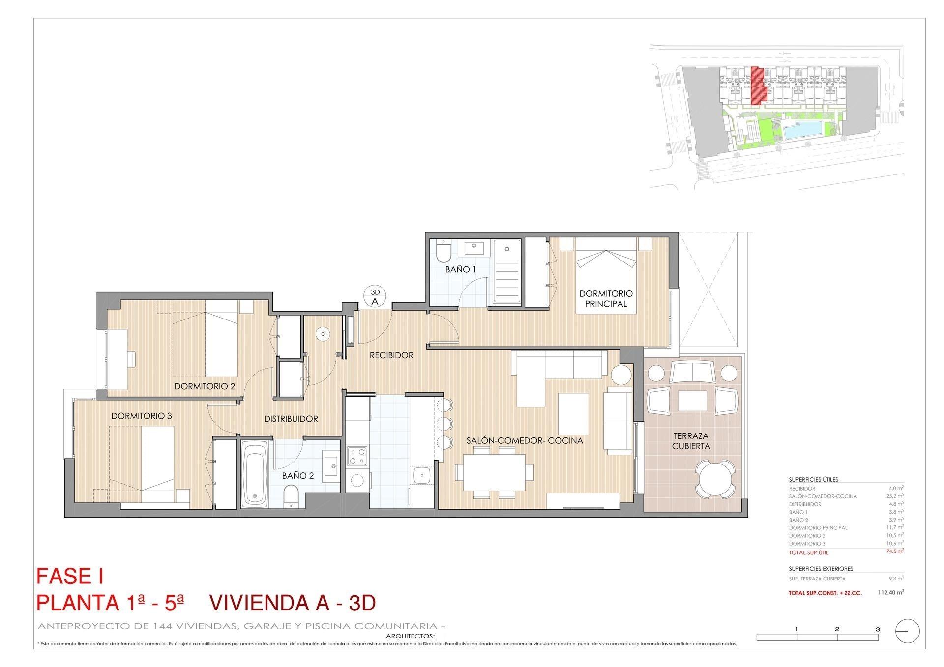 Appartement te koop in Aguilas | 3 slaapkamers H8507