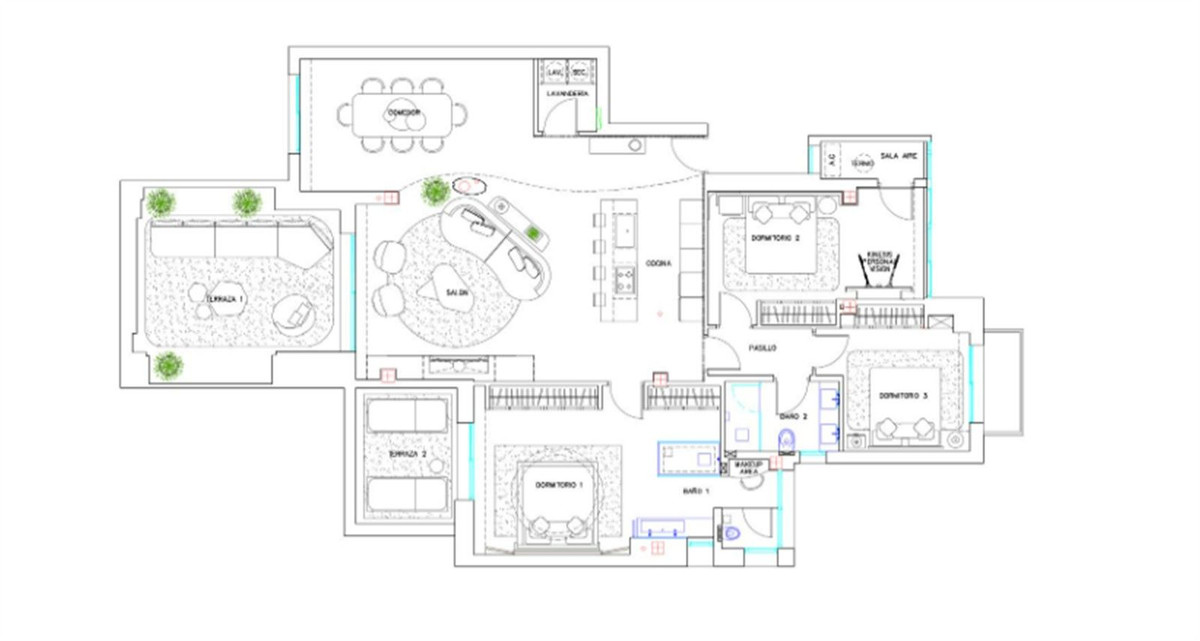 Tussenverdieping Appartement in Río Real-14