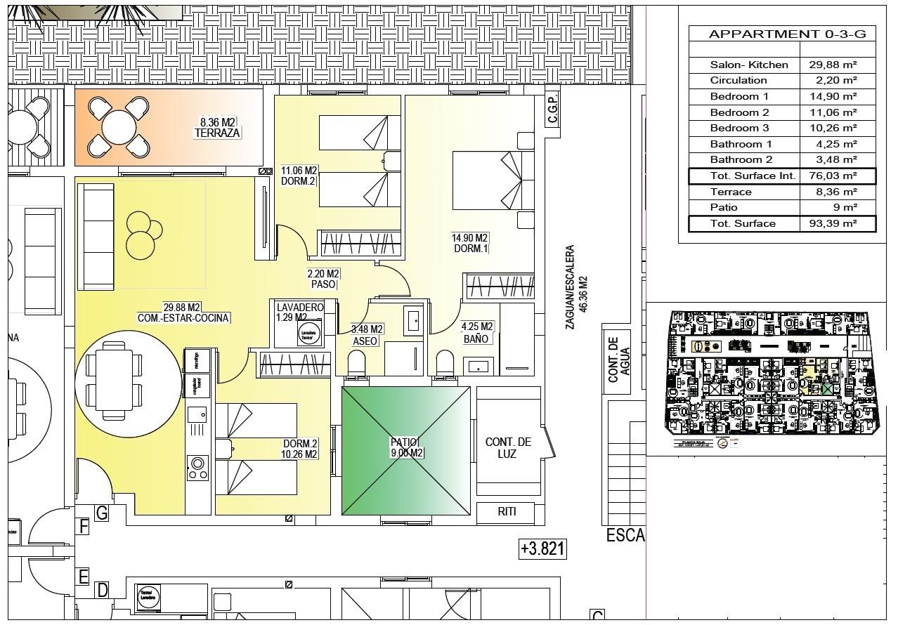 Appartement te koop in San Miguel de Salinas | 3 slaapkamers H9545