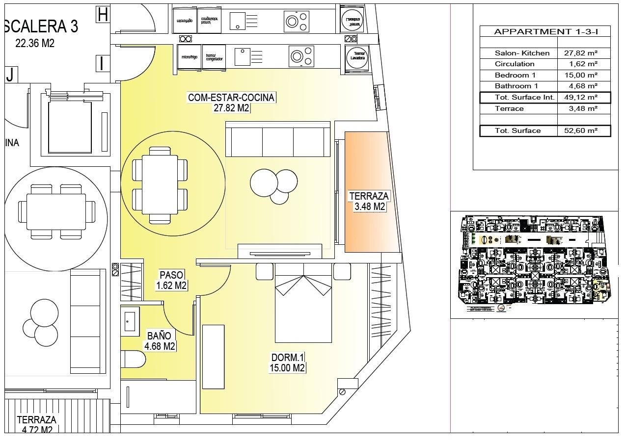 Appartement te koop in San Miguel de Salinas | 1 slaapkamers H9546