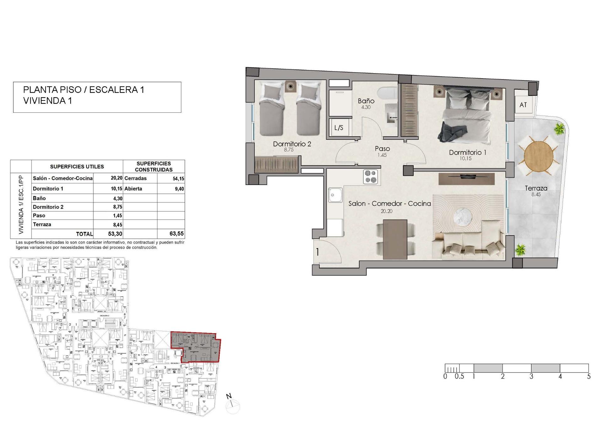 Appartement te koop in Santa Pola | 2 slaapkamers H10046
