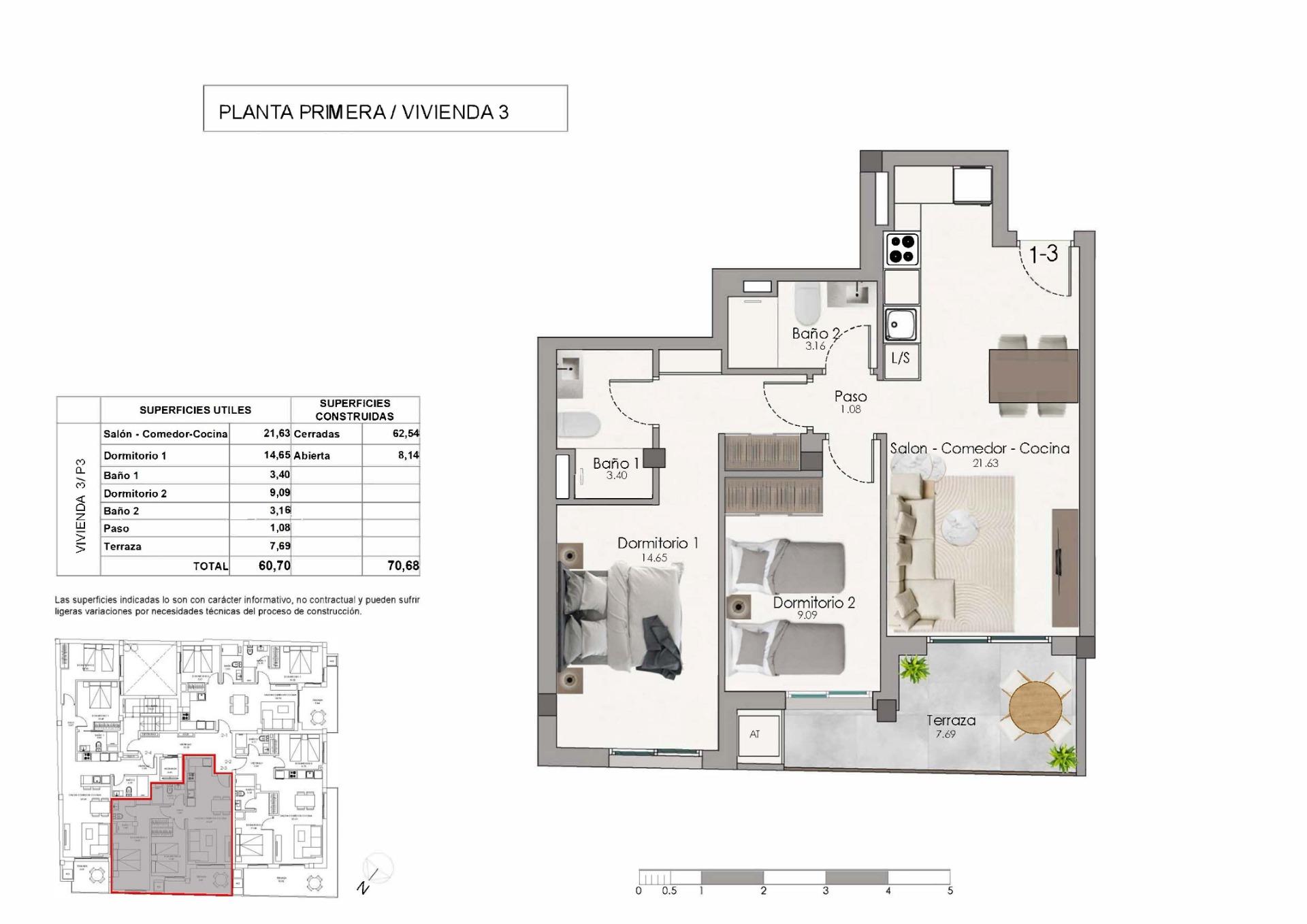 Appartement te koop in Santa Pola | 2 slaapkamers H9894