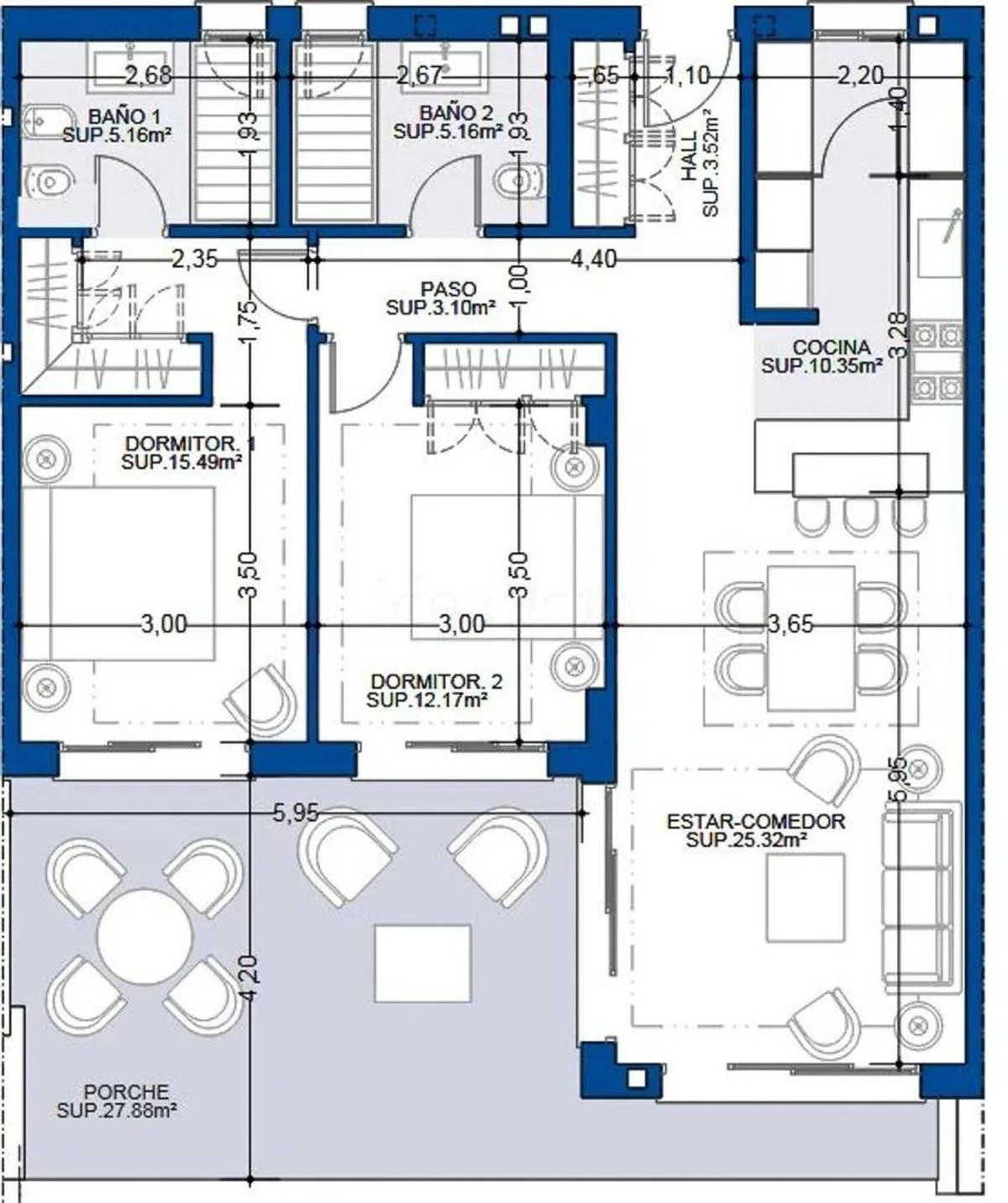 Begane grond appartement in Selwo-17