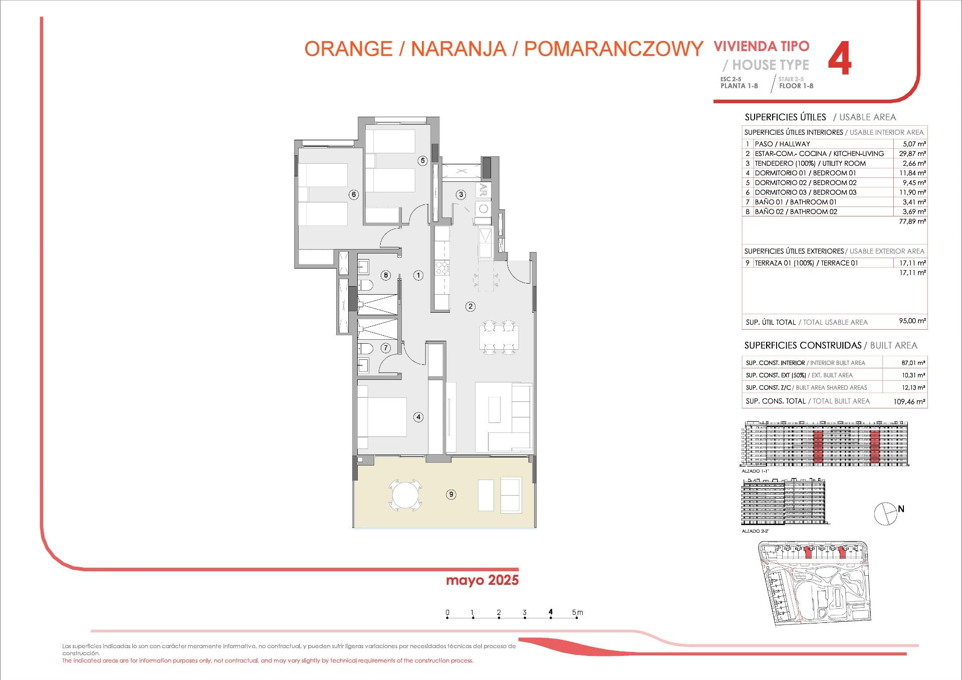 Appartement te koop in Torrevieja | 3 slaapkamers H9052