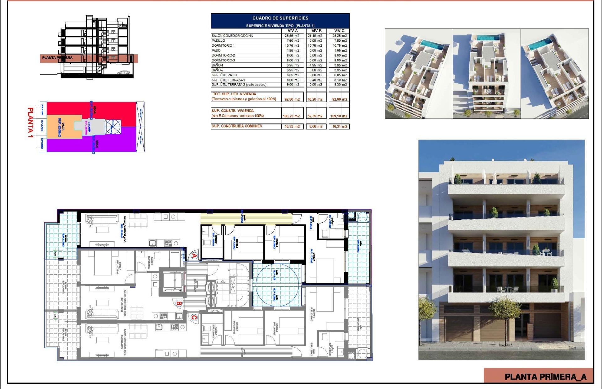 Appartement te koop in Torrevieja | 3 slaapkamers H9469