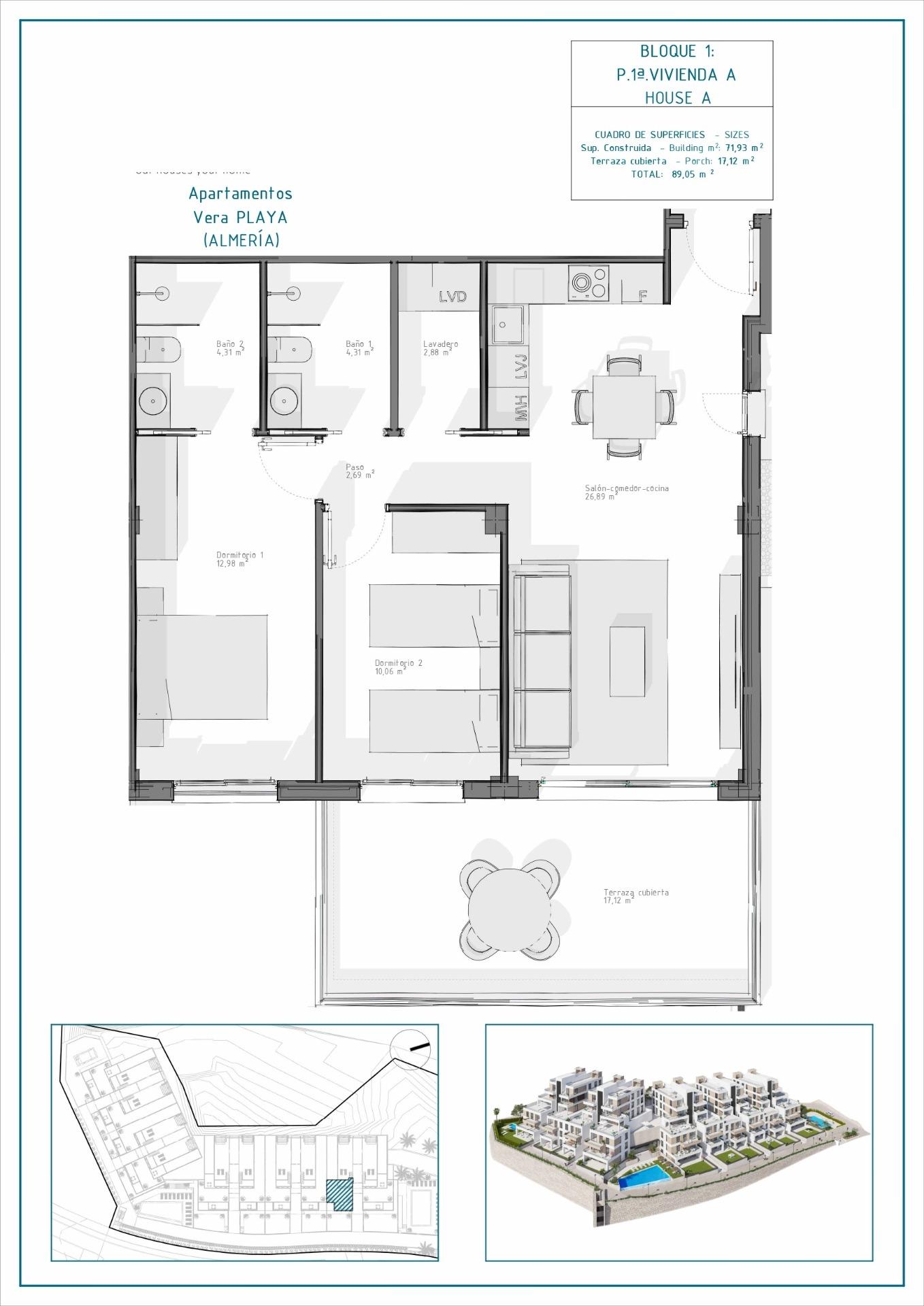 Appartement te koop in Vera | 2 slaapkamers H8919