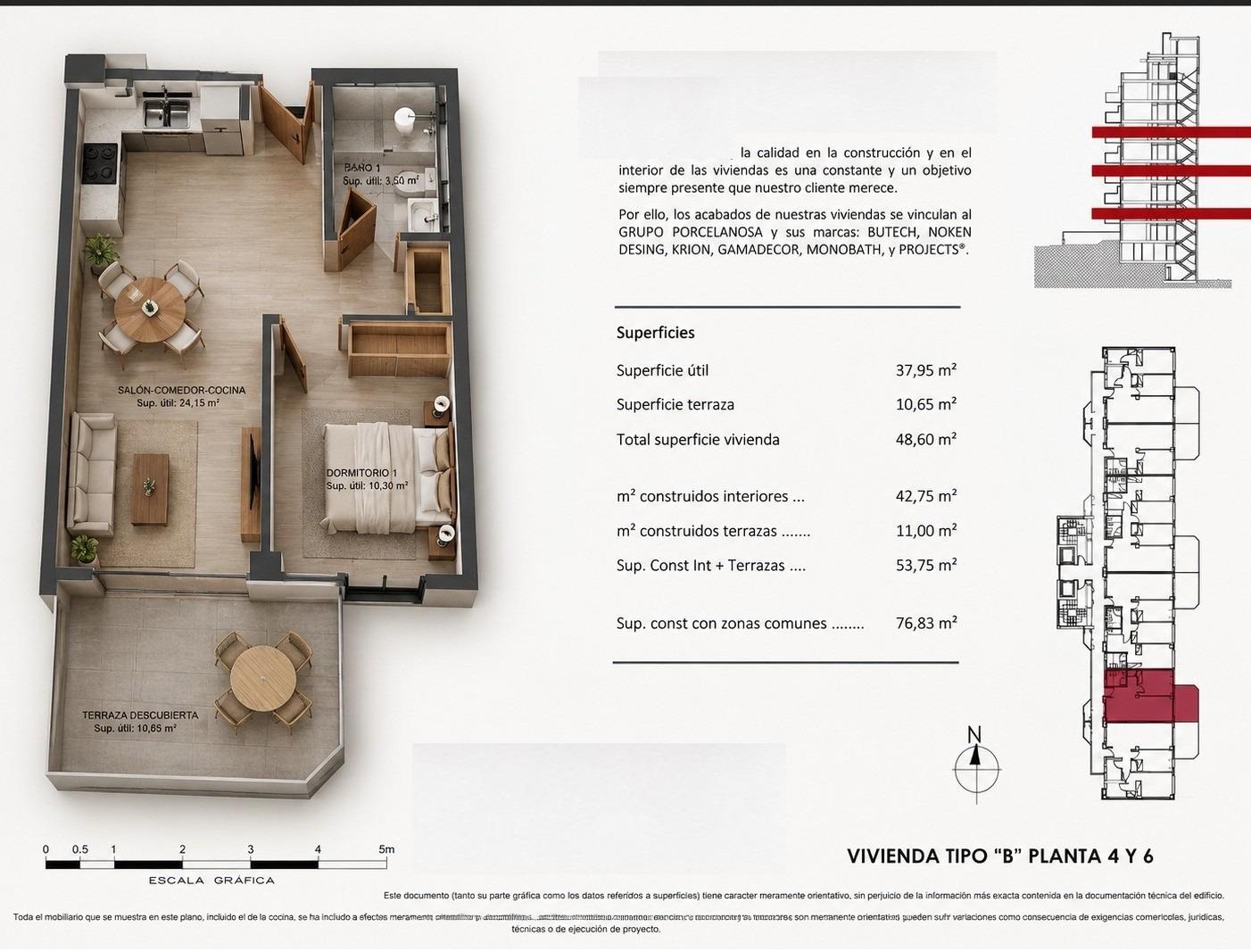 Appartement te koop in Villajoyosa | 1 slaapkamers H1657