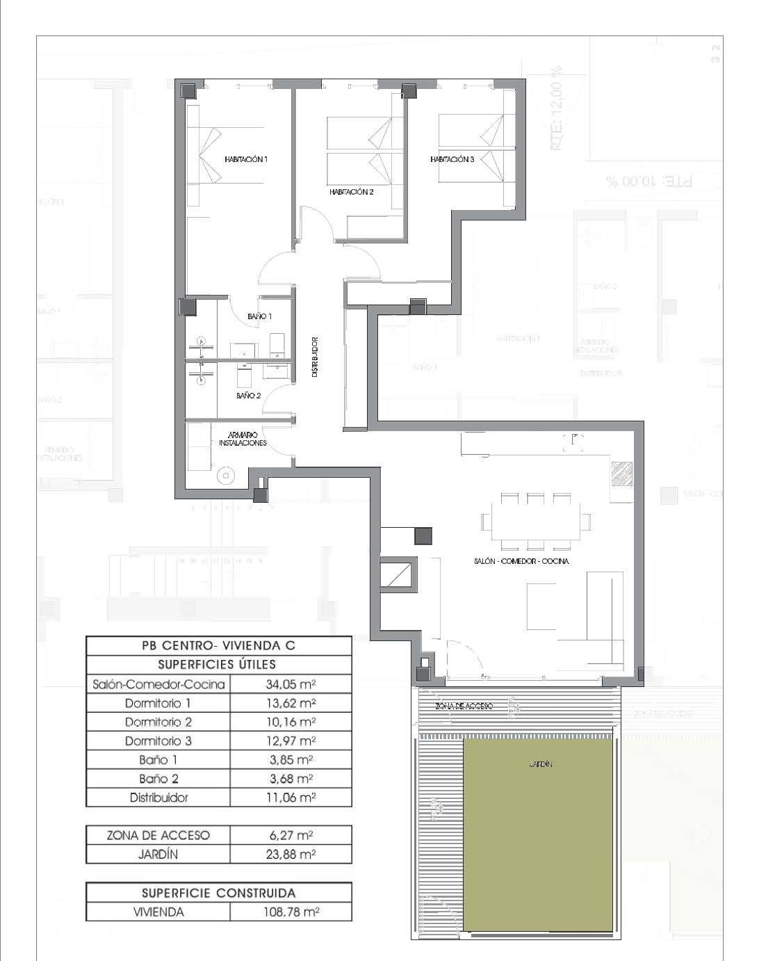 Appartement te koop in Villajoyosa | 3 slaapkamers H9861