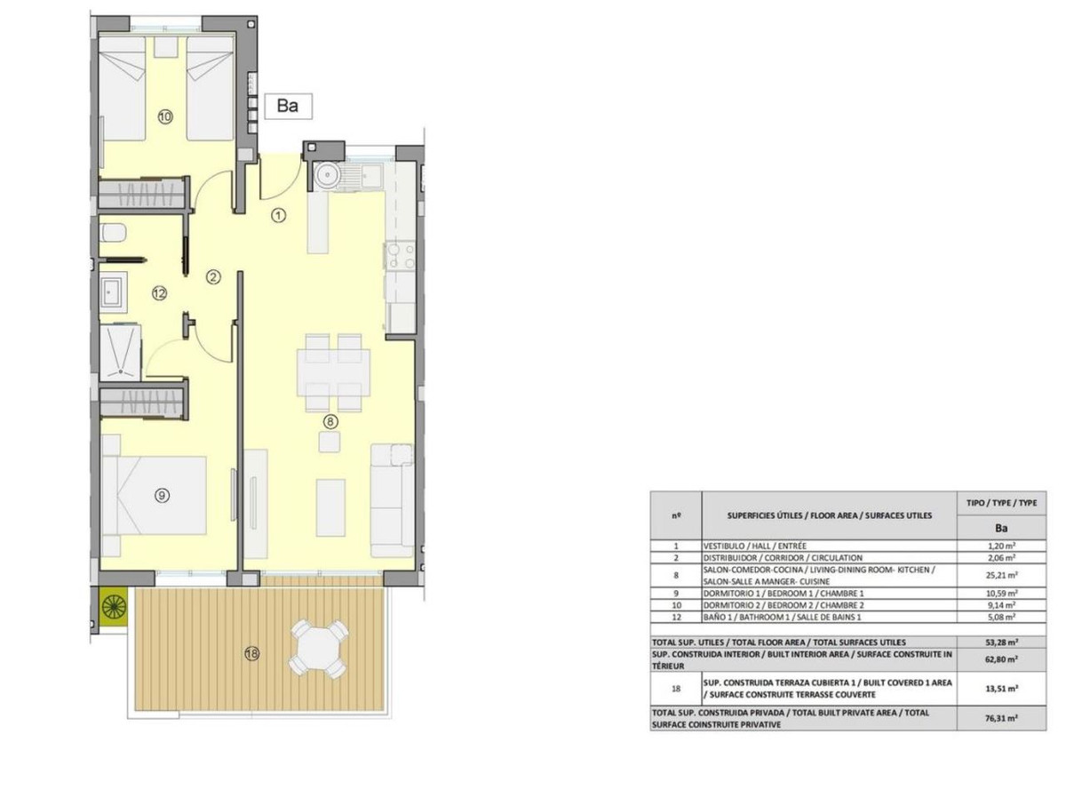 Appartement te koop in Villamartin | 2 slaapkamers H5354620