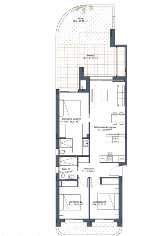 bungalow te koop in Ciudad Quesada | 2 slaapkamers H391186