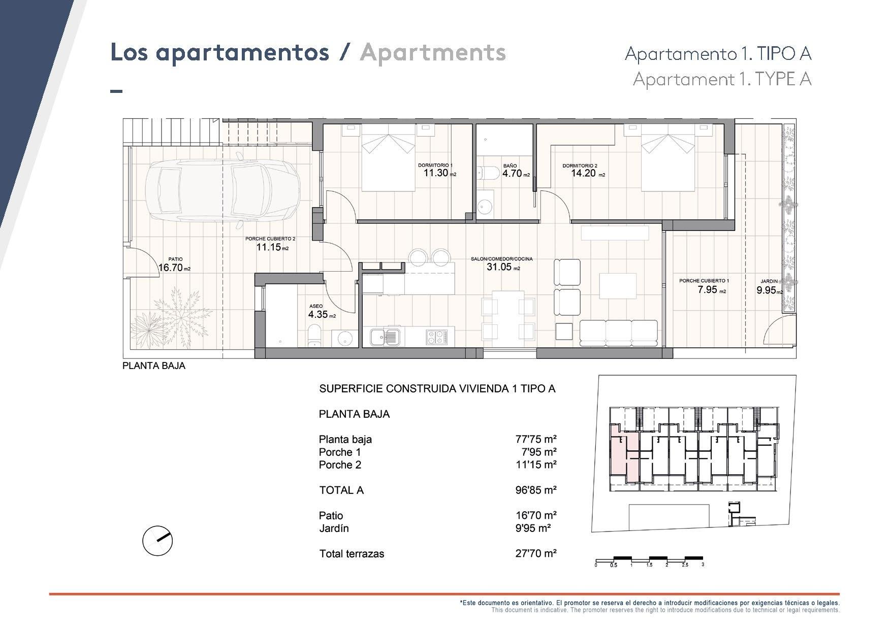Bungalow te koop in Pilar de La Horadada | 2 slaapkamers H8421