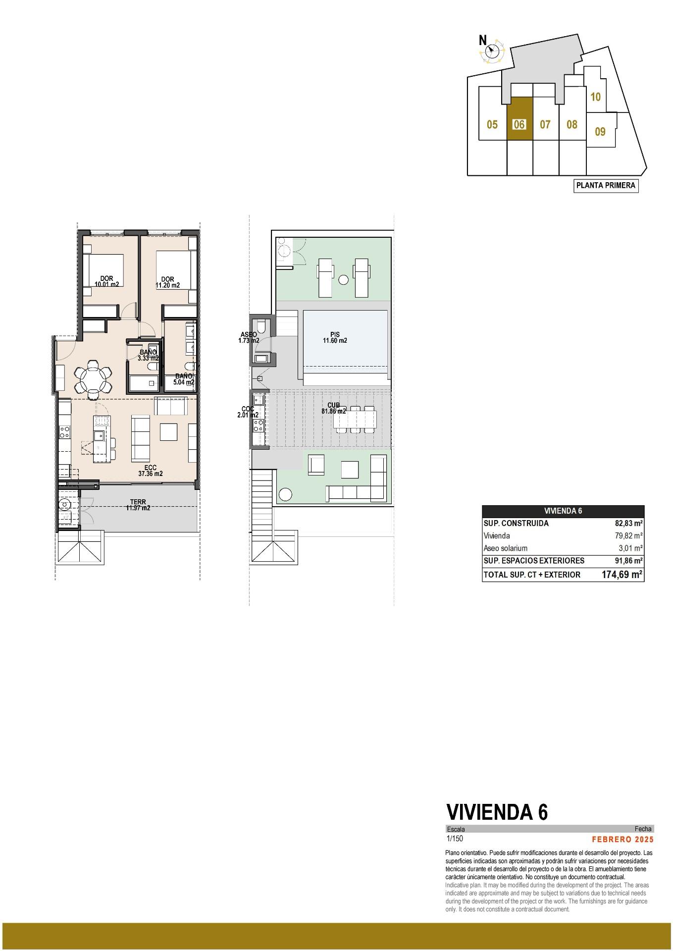 Bungalow te koop in Pilar de La Horadada | 2 slaapkamers H8953