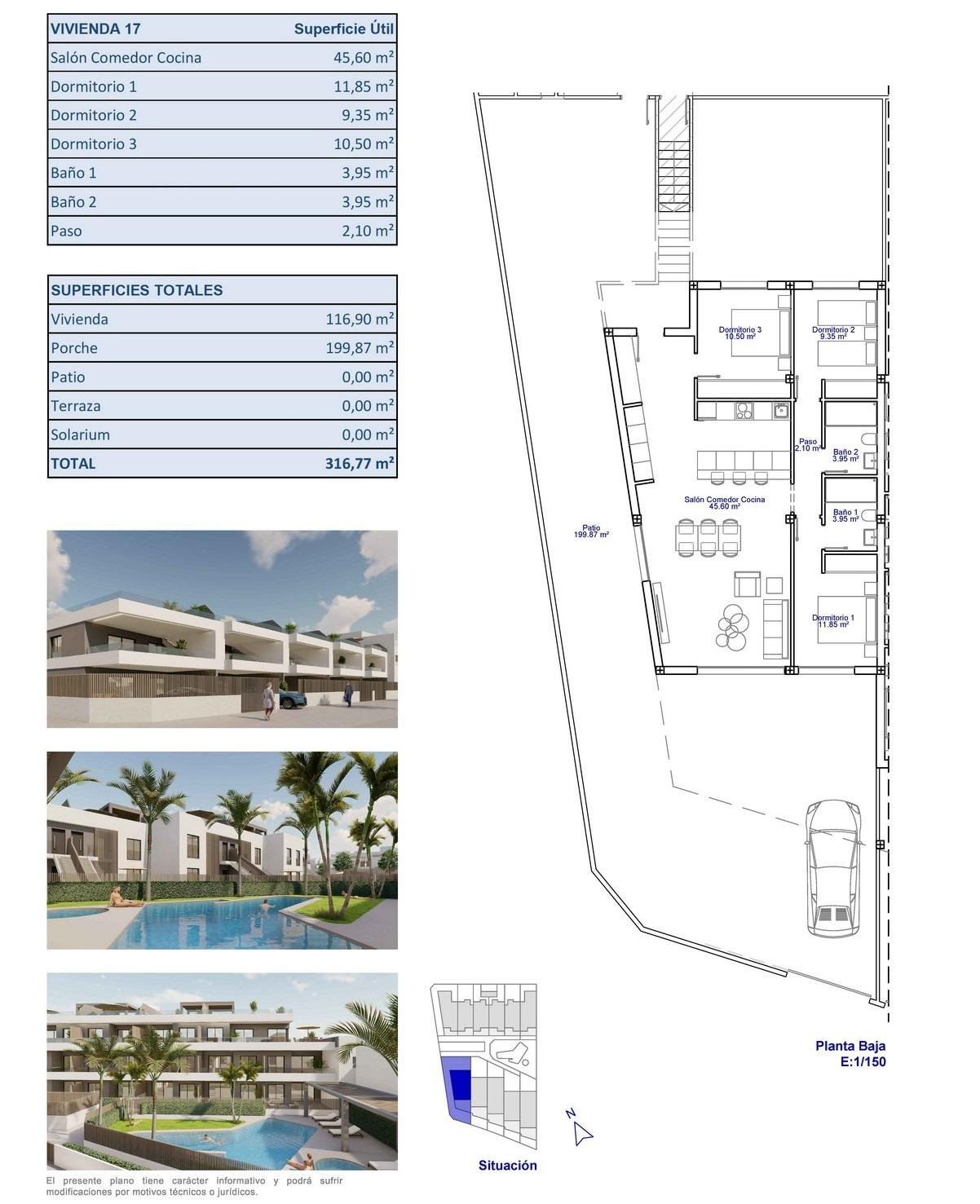 Bungalow te koop in Pilar de La Horadada | 3 slaapkamers H9611