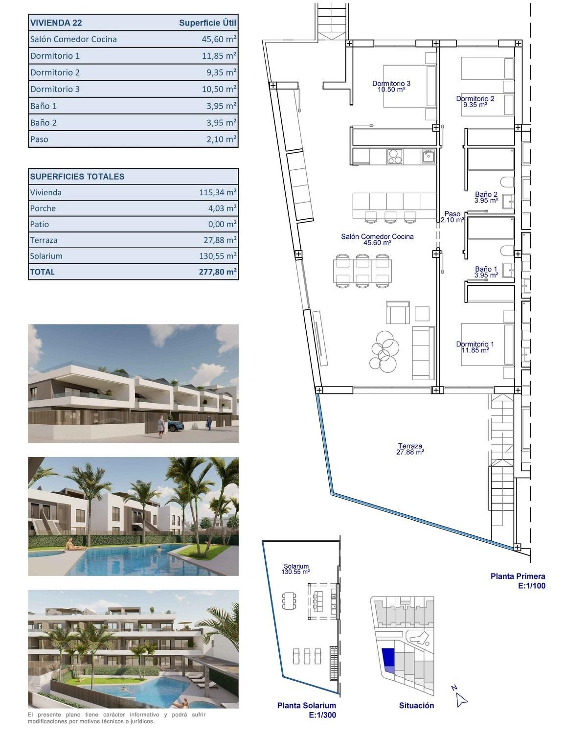 Bungalow te koop in Pilar de La Horadada | 3 slaapkamers H9613