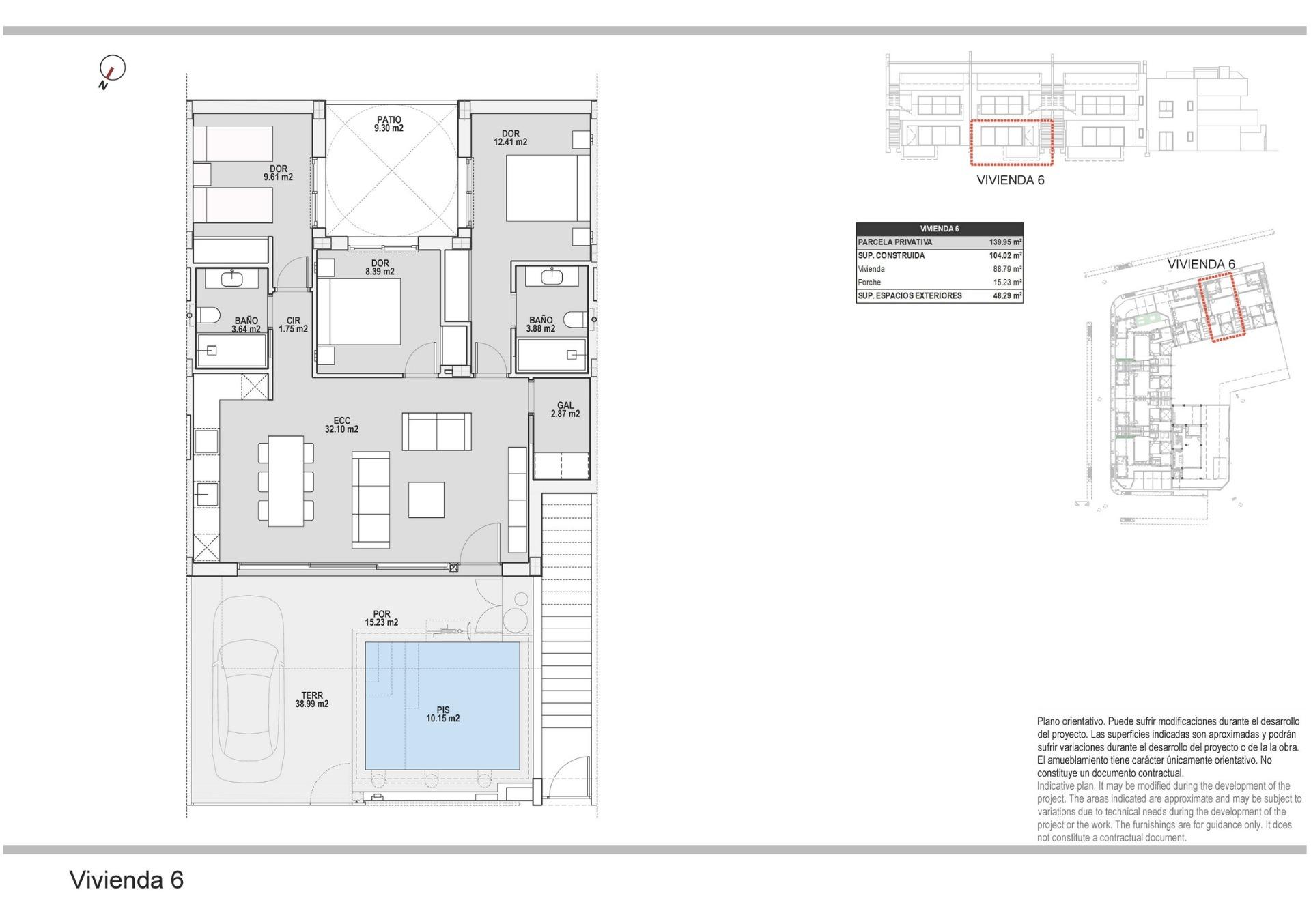 Bungalow te koop in Pilar de La Horadada | 3 slaapkamers H9628