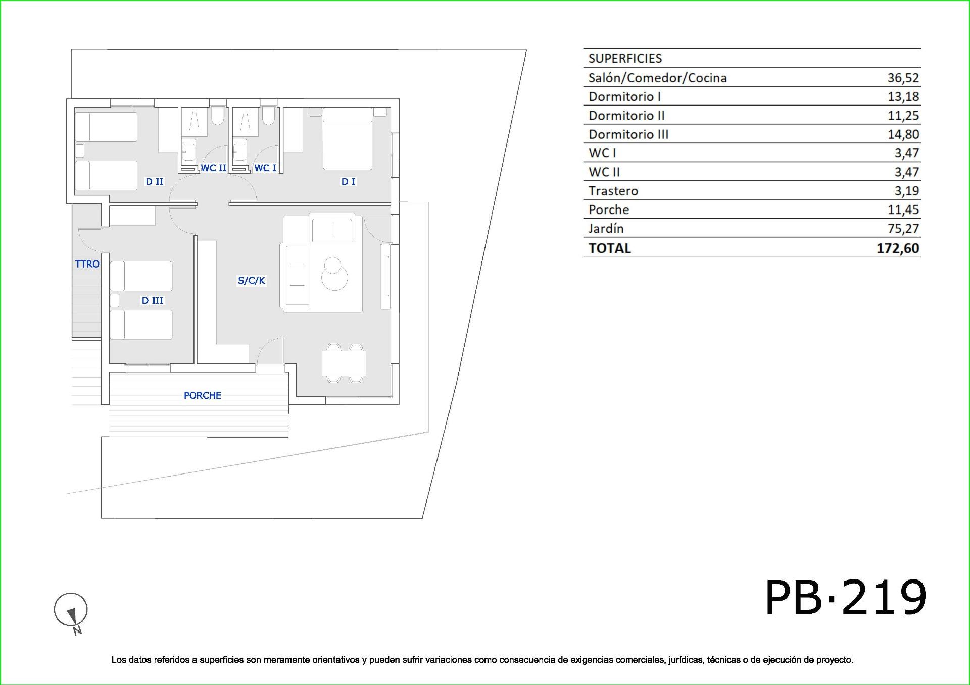 Bungalow te koop in San Miguel de Salinas | 3 slaapkamers H9683