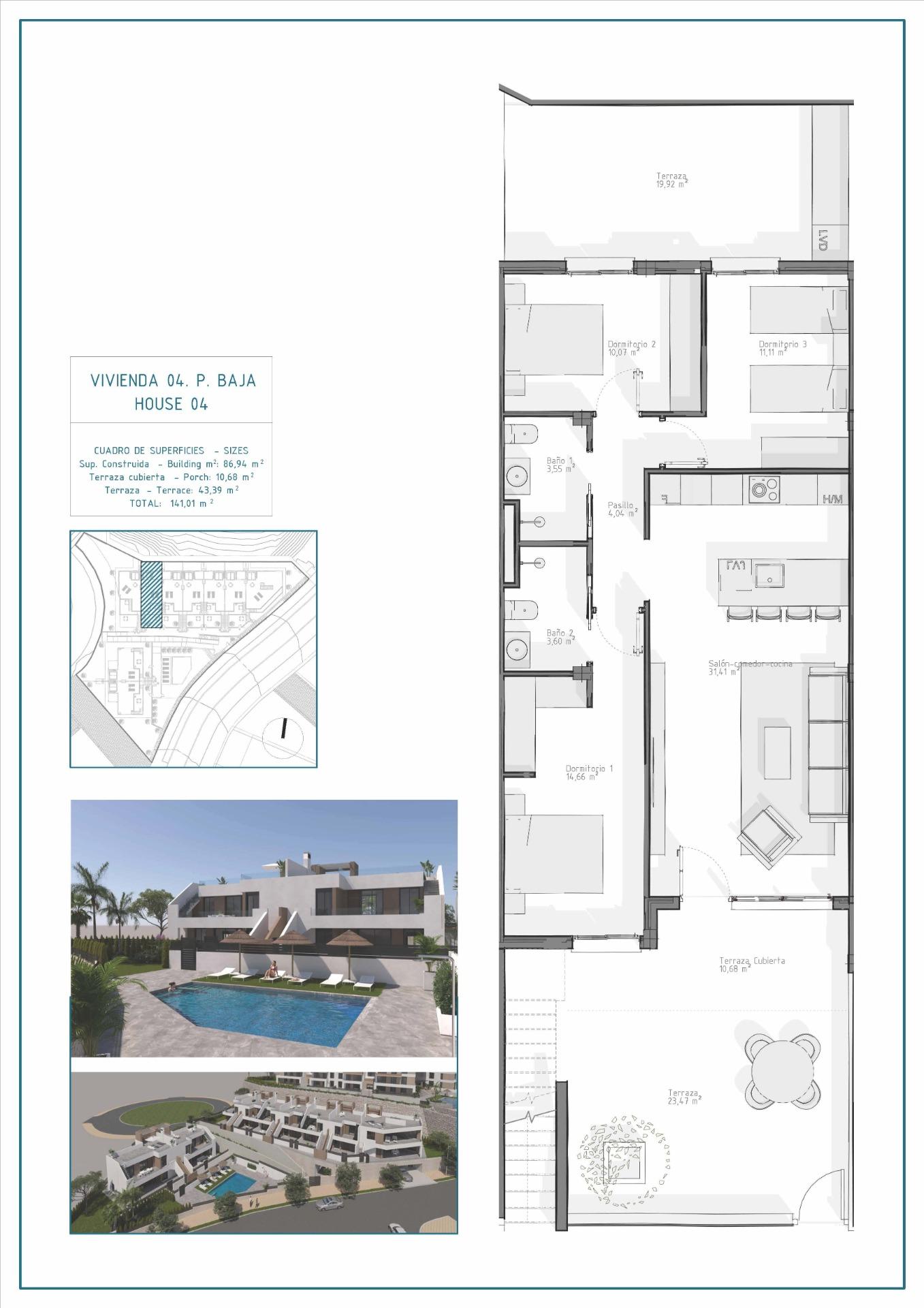 Bungalow te koop in Vera | 3 slaapkamers H8977