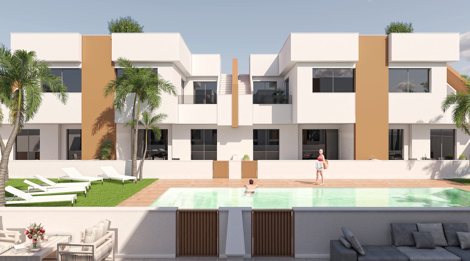 Bungalows te koop in San Pedro del Pinatar | 3 slaapkamers H55408