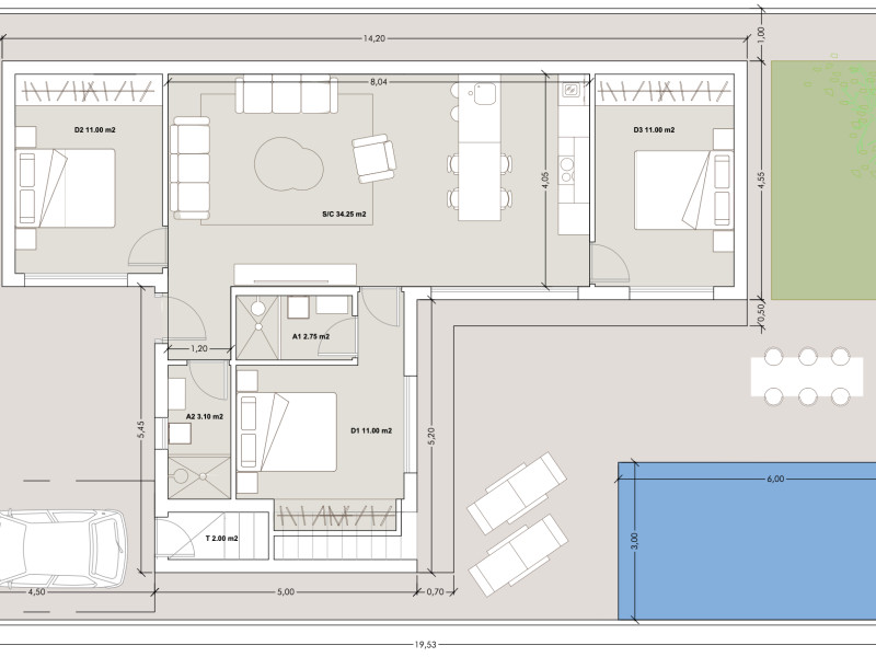 Detached chalet te koop in Torre-Pacheco | 3 slaapkamers H319080