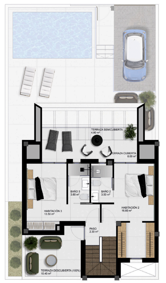 Duplexes te koop in Dolores | 3 slaapkamers H57819