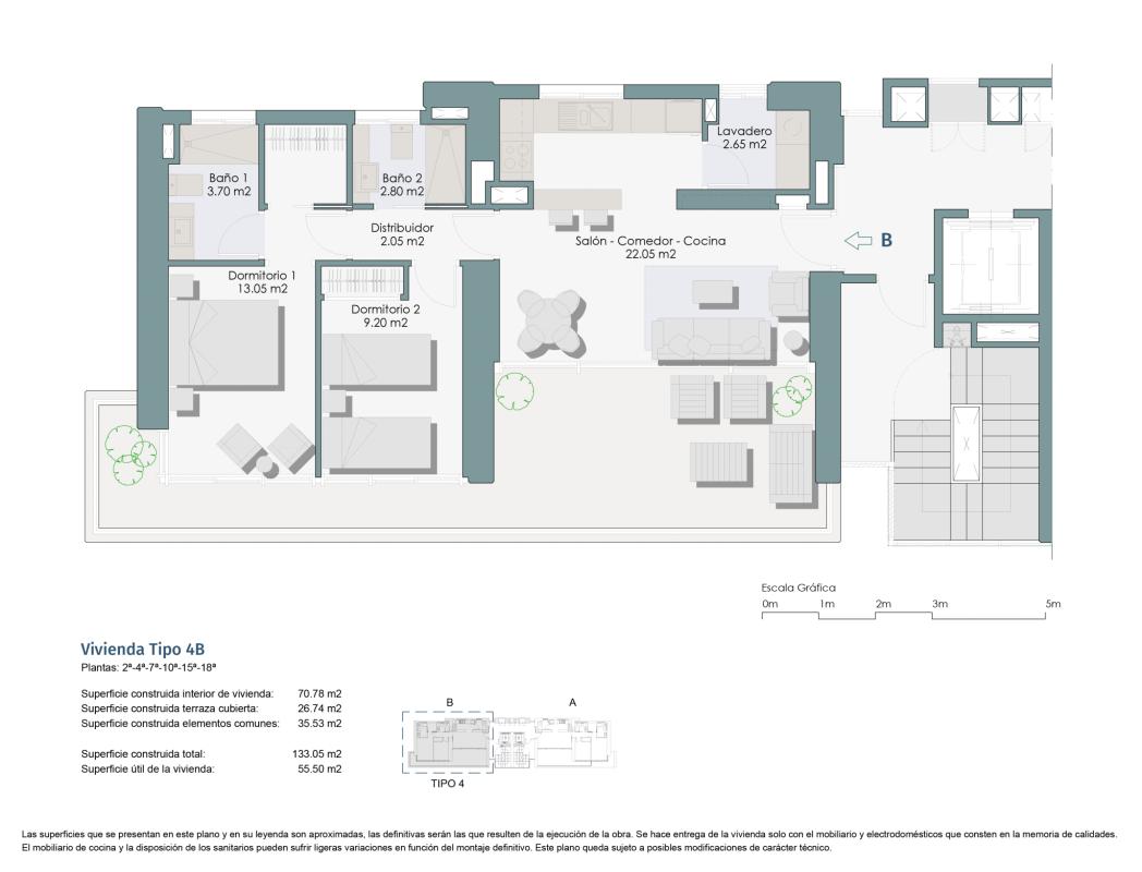 Flats te koop in Benidorm | 2 slaapkamers H422232