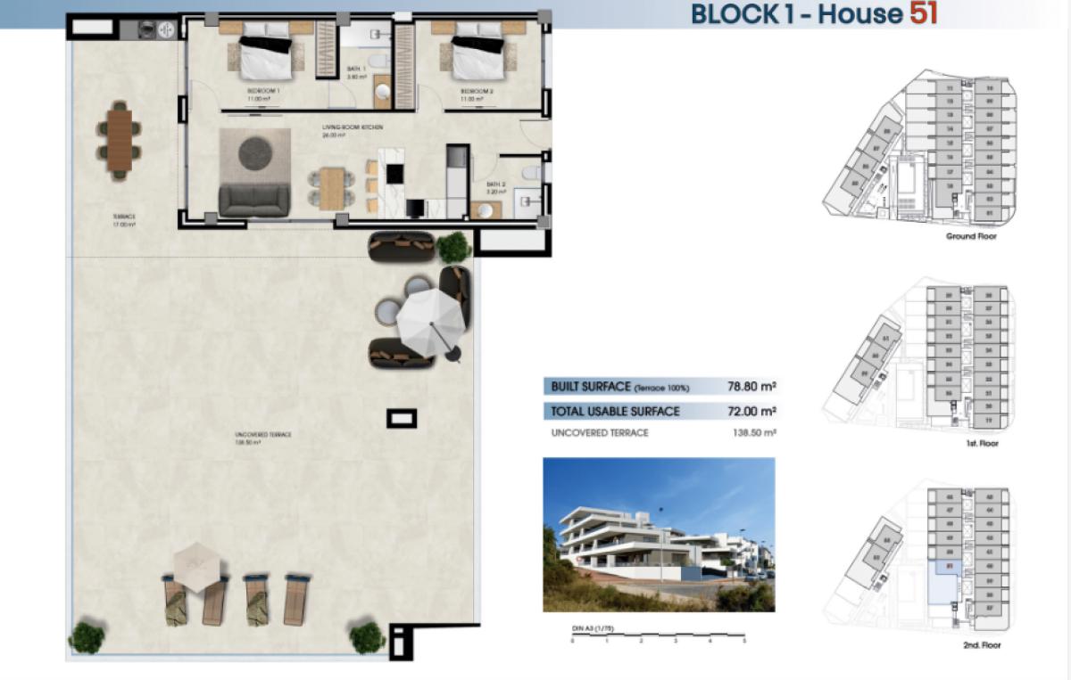 Flats te koop in The Marina | 2 slaapkamers H430515
