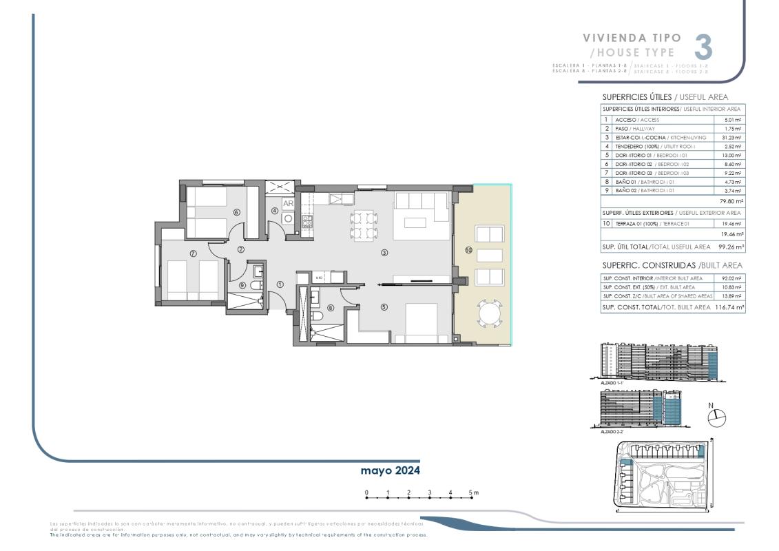 Flats te koop in Torrevieja | 3 slaapkamers H451181