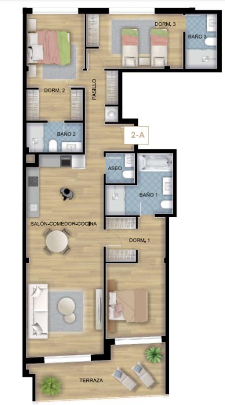 Flats te koop in Torrevieja | 3 slaapkamers H67842