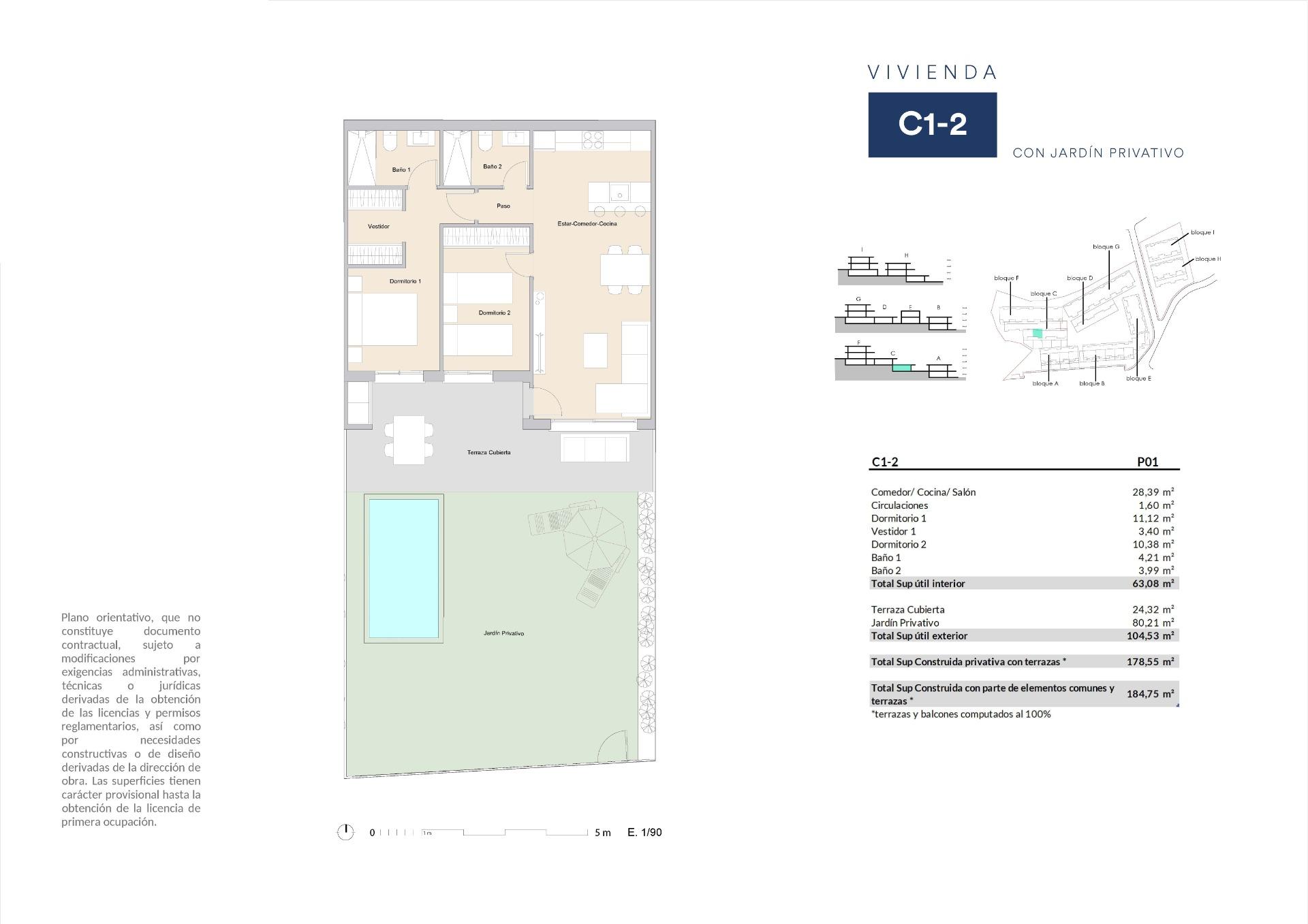 Ground floor apartment te koop in Alfas del Pi | 2 slaapkamers H1204