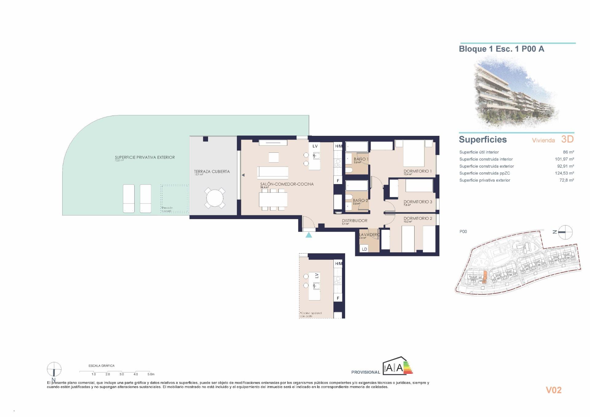 Ground floor apartment te koop in Denia | 3 slaapkamers H1054