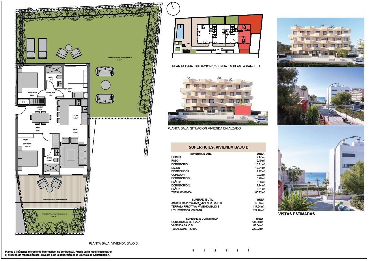 Ground floor apartment te koop in El Campello | 3 slaapkamers H9483