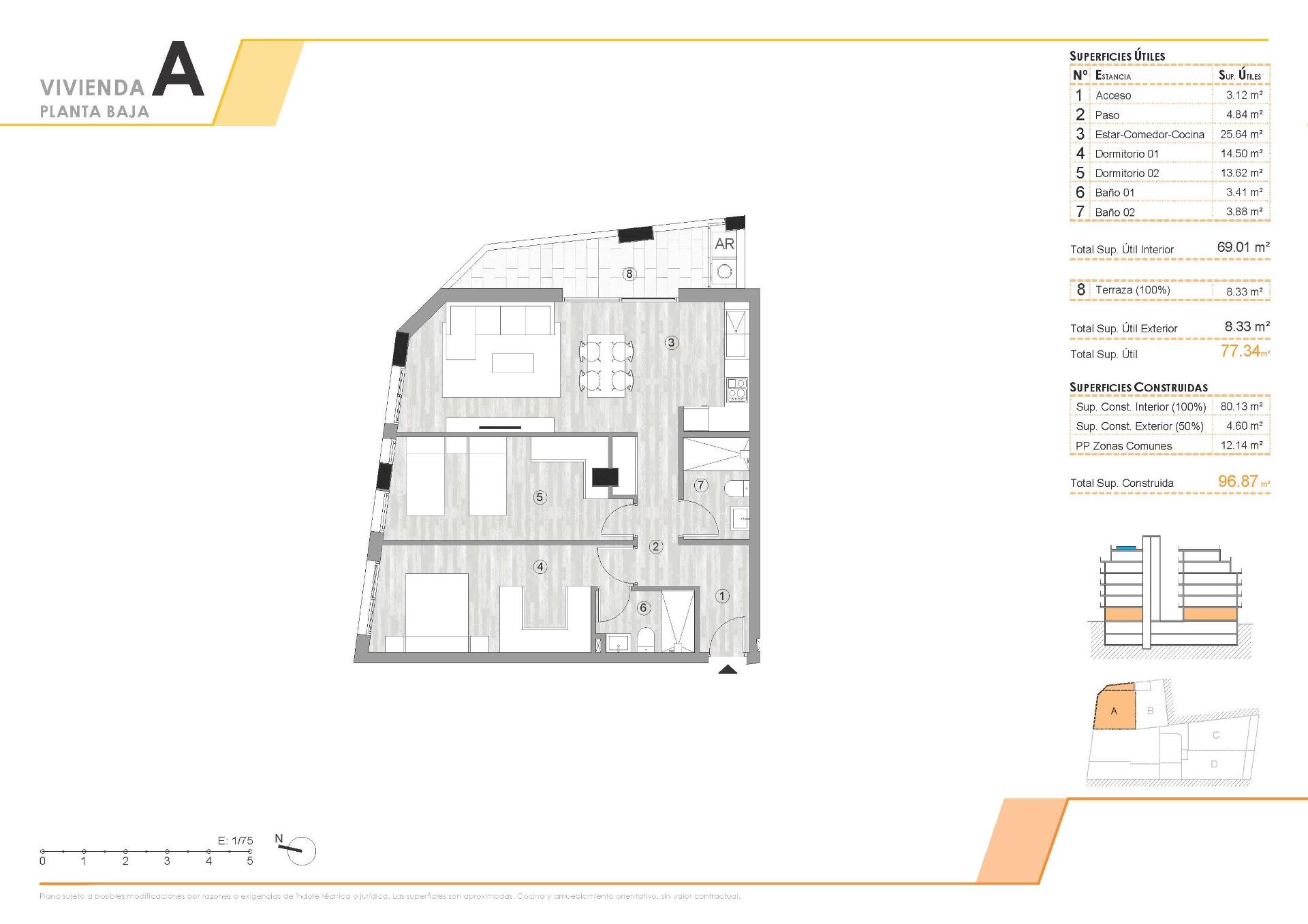 Ground floor apartment te koop in Torrevieja | 2 slaapkamers H9453