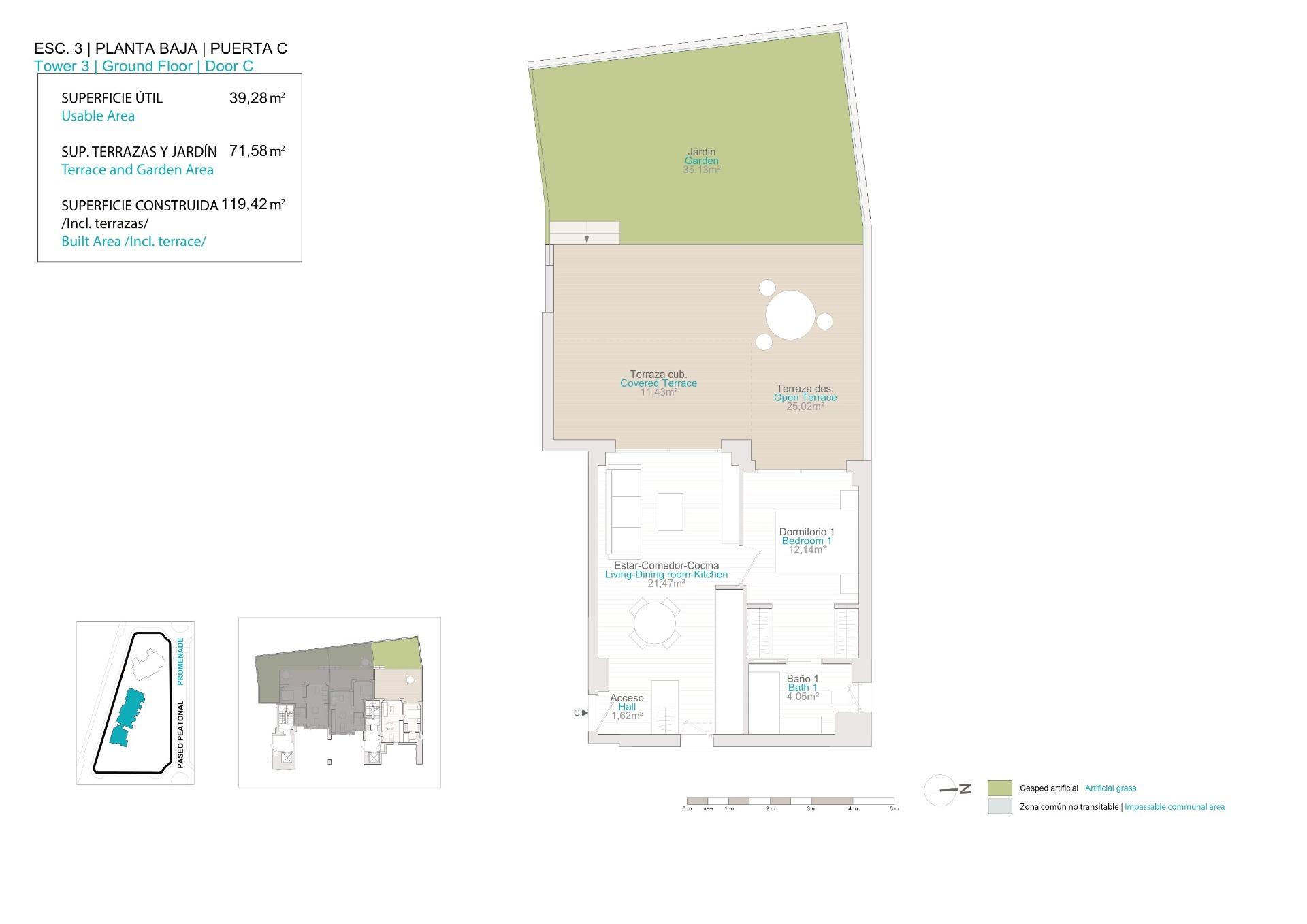 Ground floor apartment te koop in Villajoyosa | 1 slaapkamers H7275