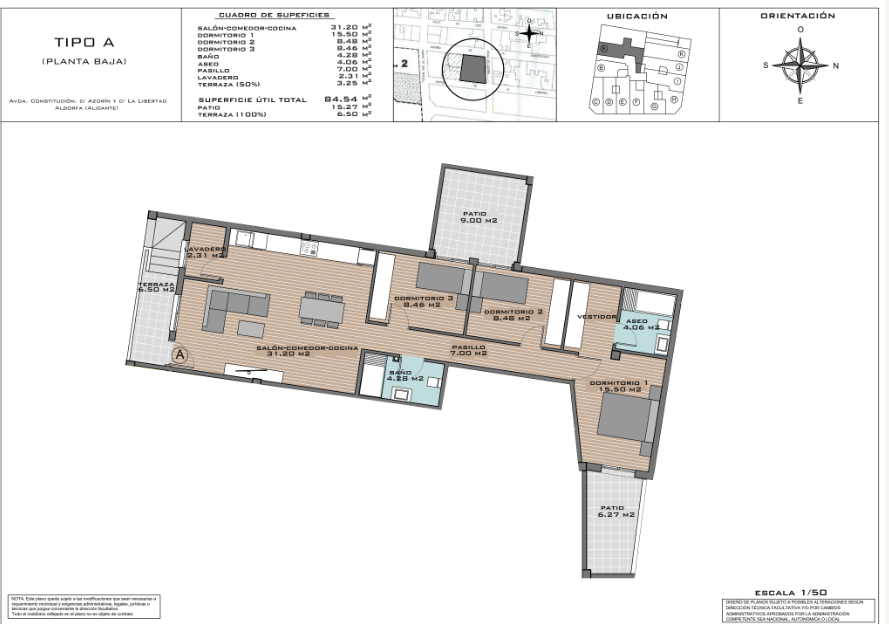 Ground floors te koop in Algorfa | 2 slaapkamers H66868