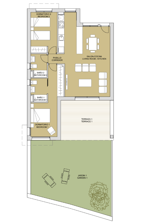 Ground floors te koop in Campoverde Spring | 3 slaapkamers H67309