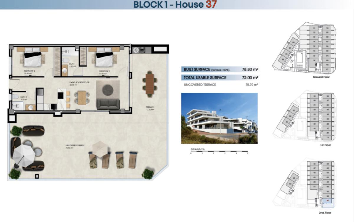 Ground floors te koop in The Marina | 3 slaapkamers H430507