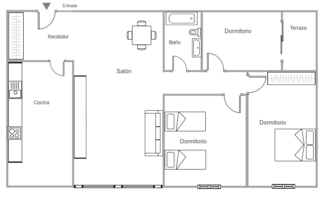 Appartement te koop in Ciudad Jardín | 3 slaapkamers H5134552