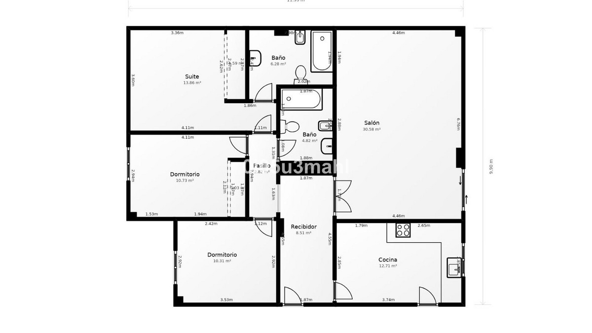 Appartement te koop in El Palo | 3 slaapkamers H5397127