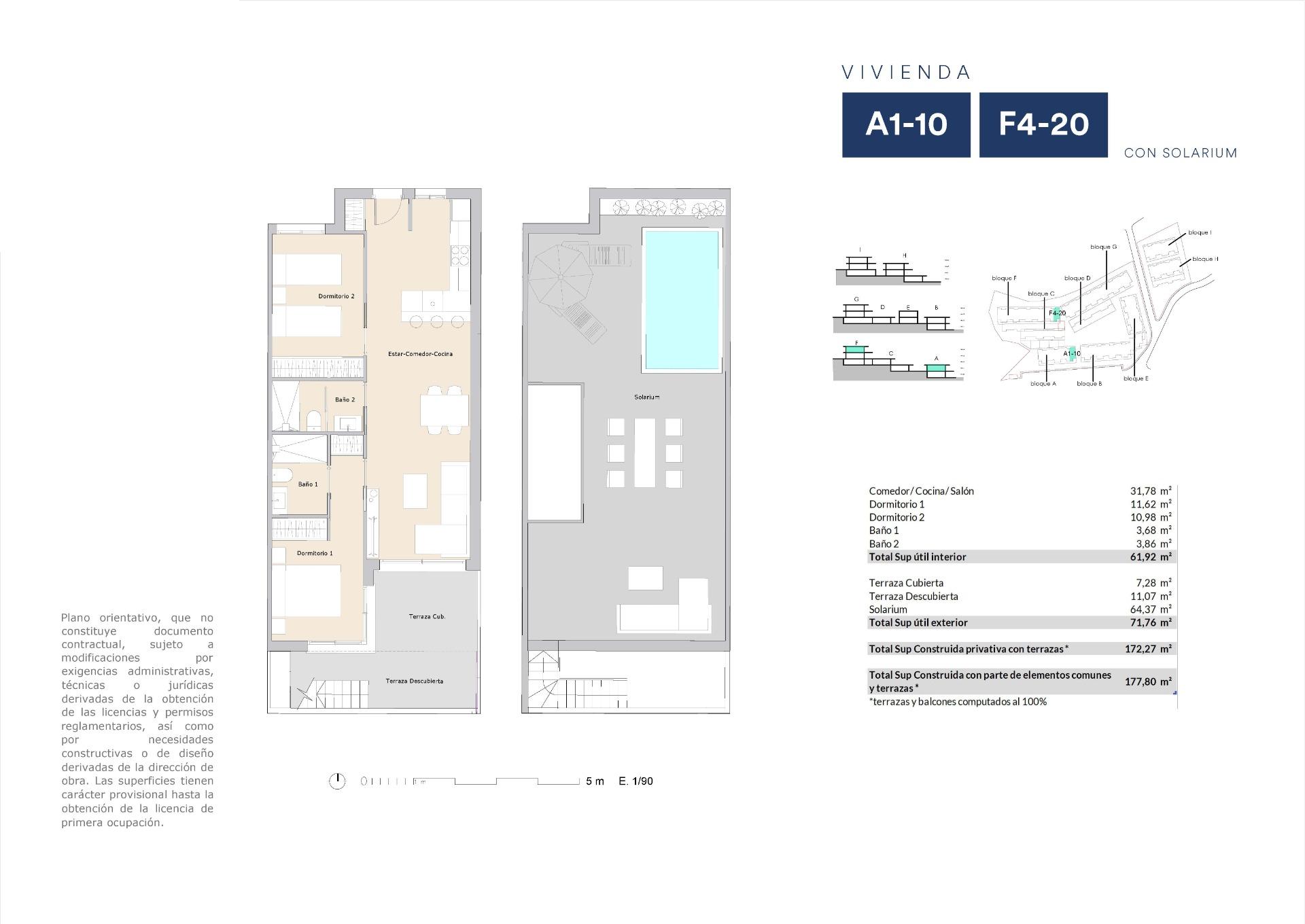 penthouse te koop in Alfas del Pi | 2 slaapkamers H1207