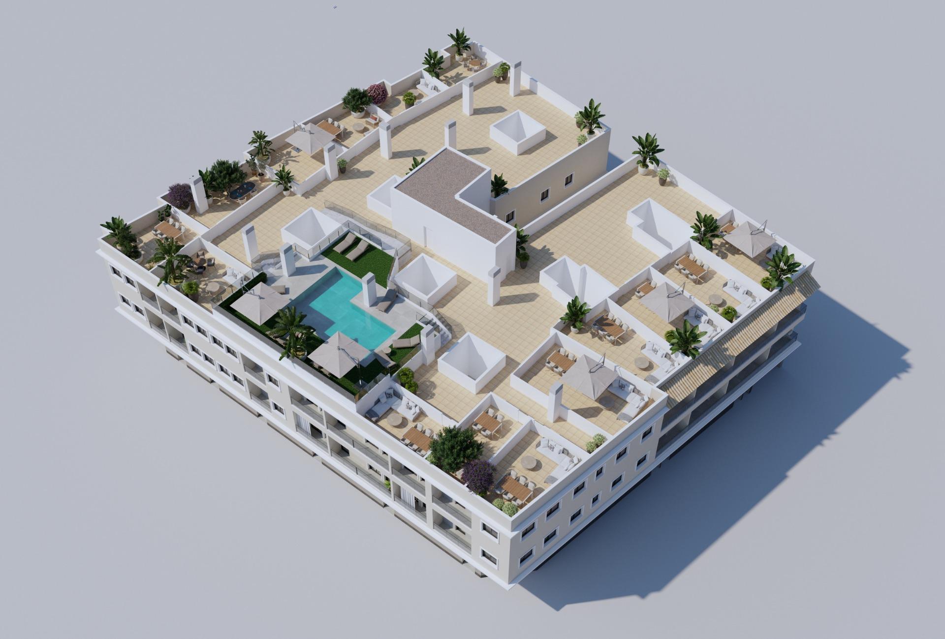 Penthouse te koop in Algorfa | 1 slaapkamers H8099