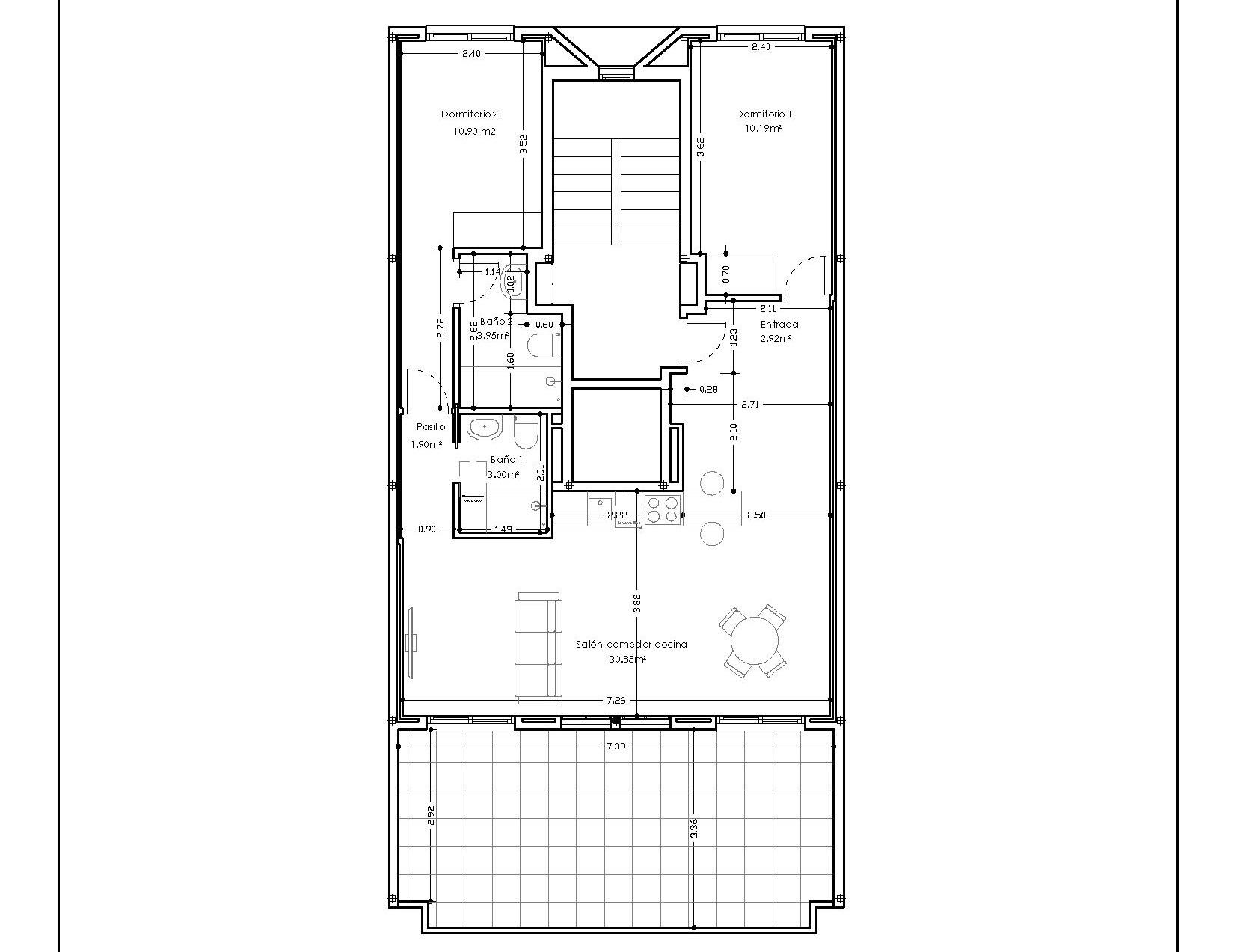 Penthouse te koop in Alicante | 2 slaapkamers H8022