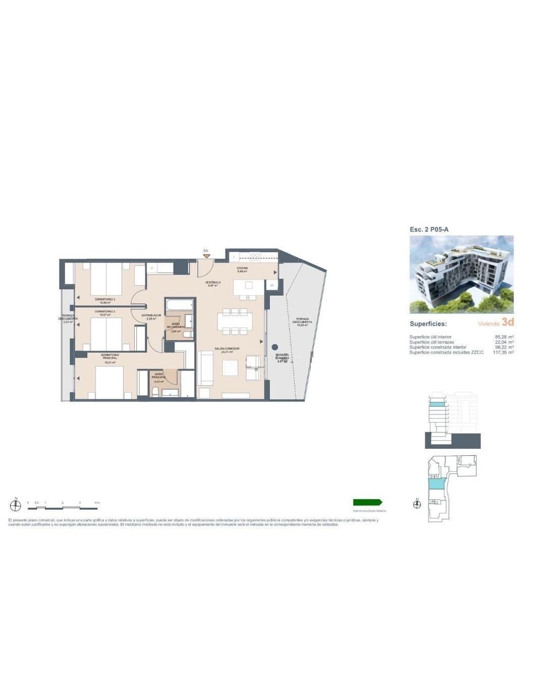 penthouse te koop in Alicante | 3 slaapkamers H0308