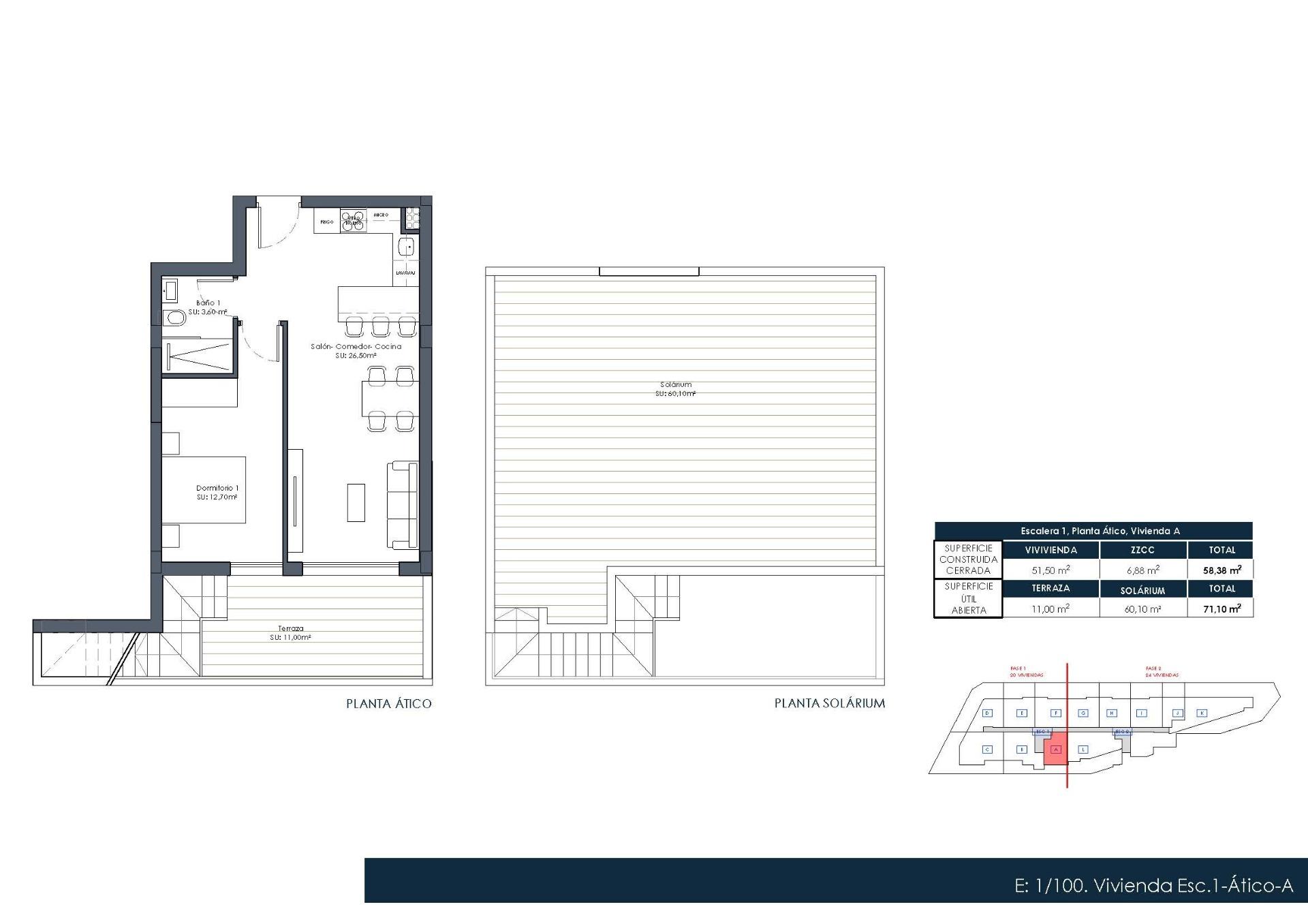 Penthouse te koop in Formentera del Segura | 1 slaapkamers H10074