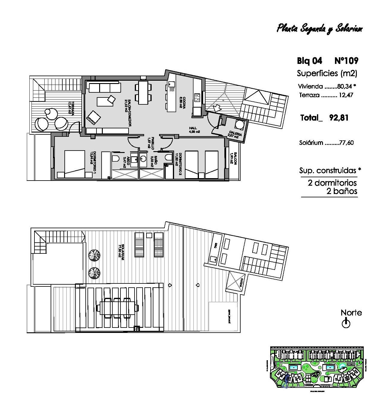 Penthouse te koop in Guardamar del Segura | 2 slaapkamers H7585